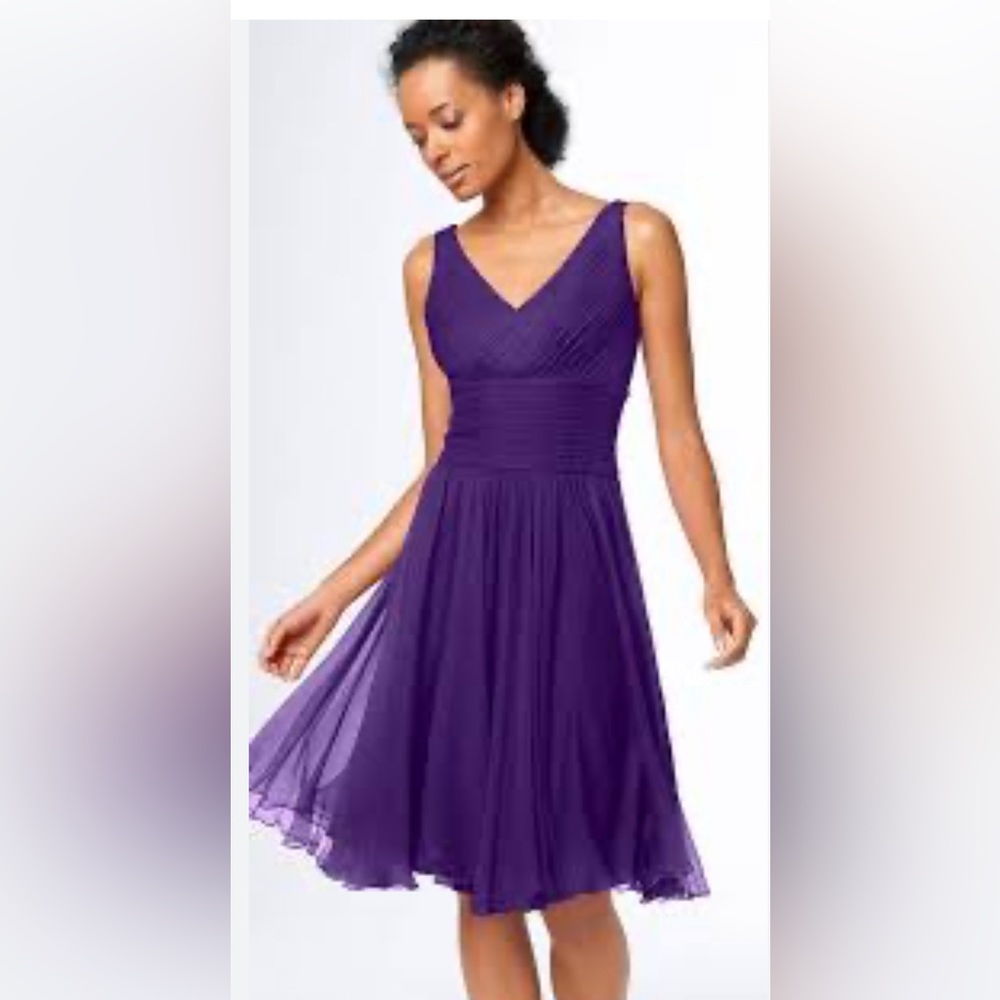 J. Crew Heidi silk bridesmaid party formal dress dark eggplant / purple sz 8